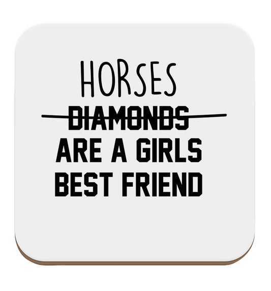 Horses are a girls best friend set of four coasters