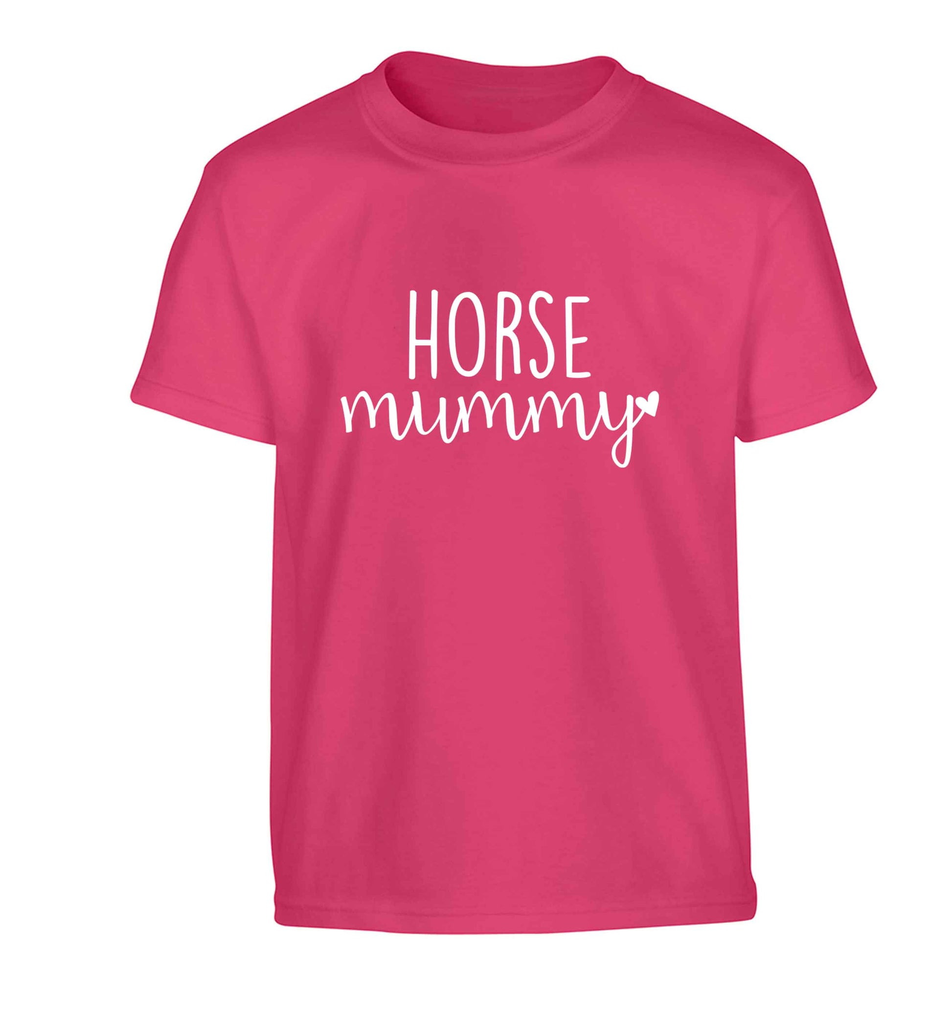 Horse mummy Children's pink Tshirt 12-13 Years