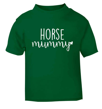 Horse mummy green baby toddler Tshirt 2 Years