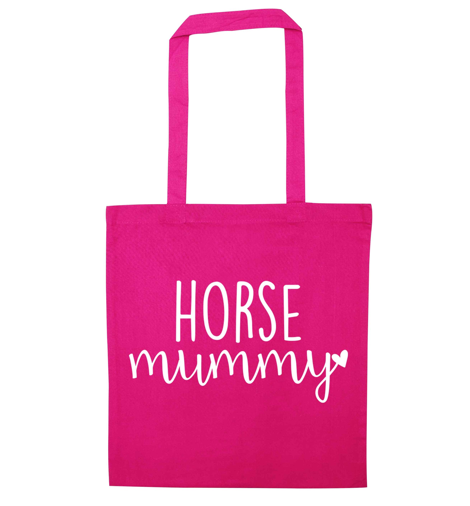 Horse mummy pink tote bag