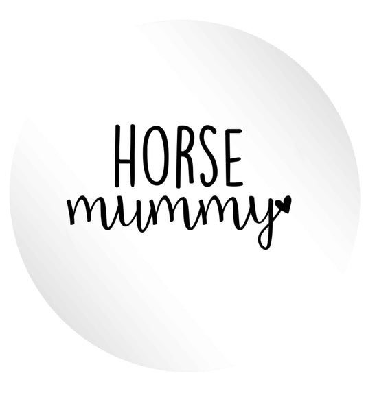 Horse mummy 24 @ 45mm matt circle stickers