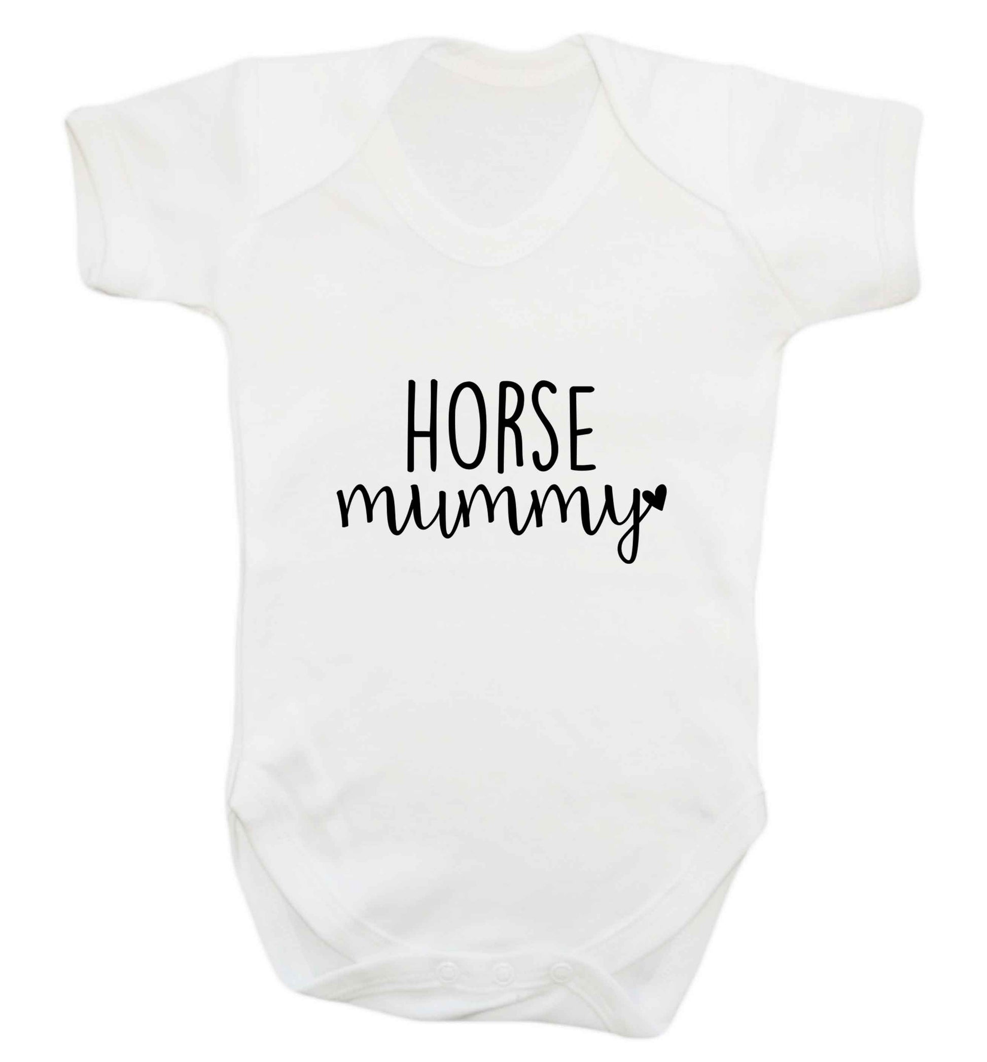 Horse mummy baby vest white 18-24 months