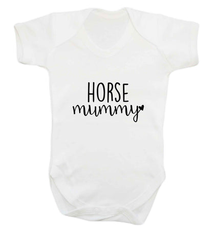 Horse mummy baby vest white 18-24 months