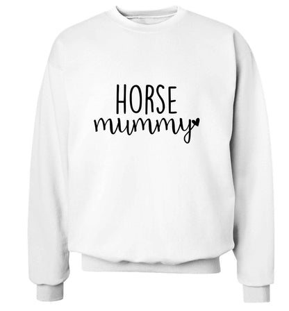 Horse mummy adult's unisex white sweater 2XL