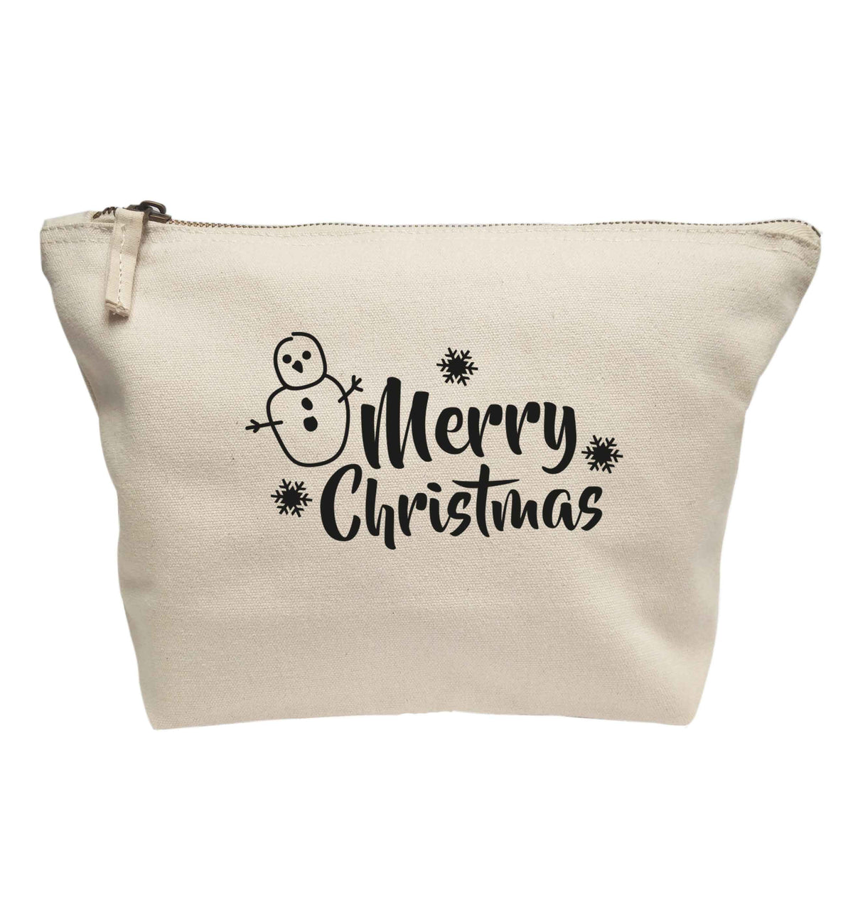 Merry Christmas - snowman | Makeup / wash bag