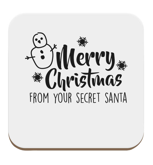 Merry Christmas from your secret Santa set of four coasters