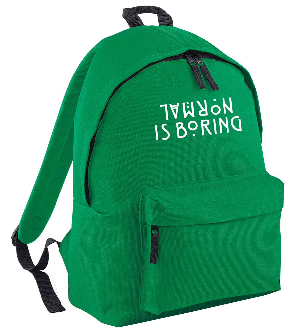 Normal is boring green adults backpack