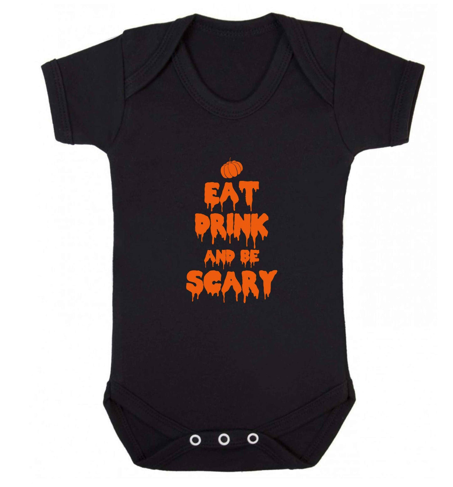 Eat drink and be scary baby vest black 18-24 months