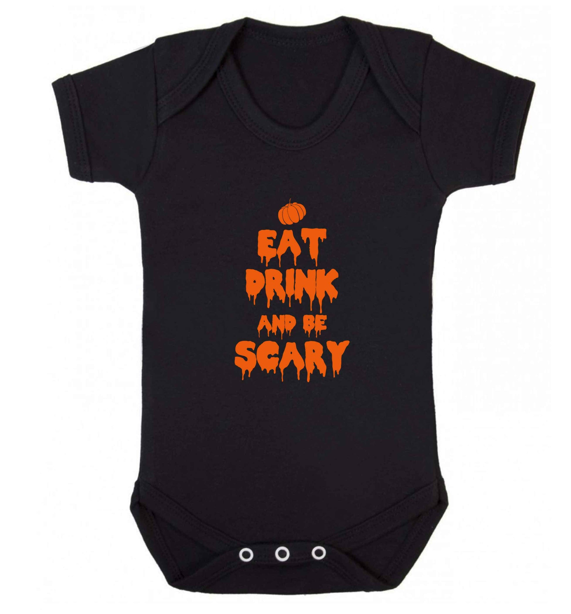 Eat drink and be scary baby vest black 18-24 months