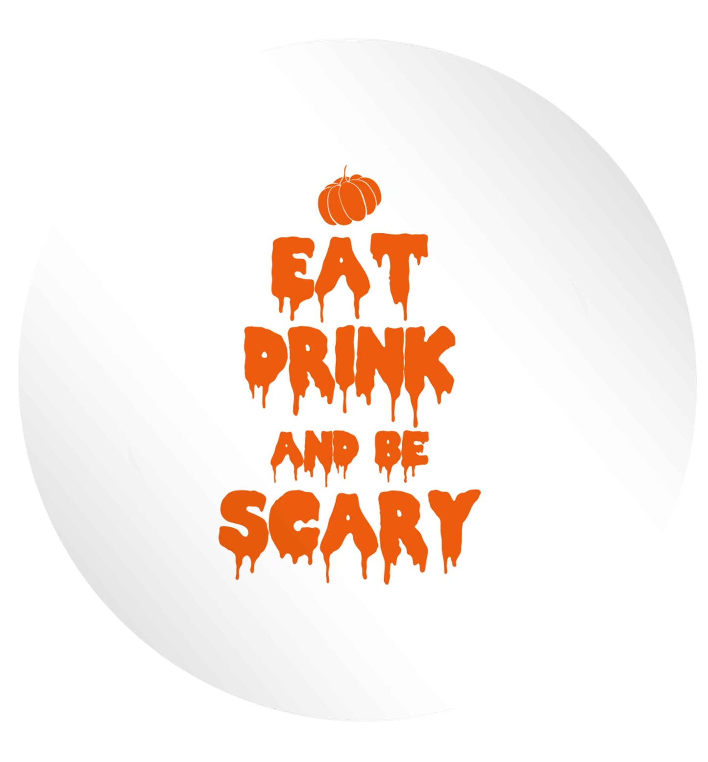 Eat drink and be scary 24 @ 45mm matt circle stickers