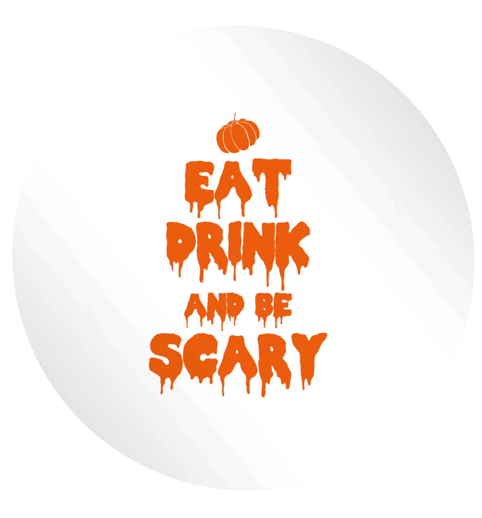 Eat drink and be scary 24 @ 45mm matt circle stickers