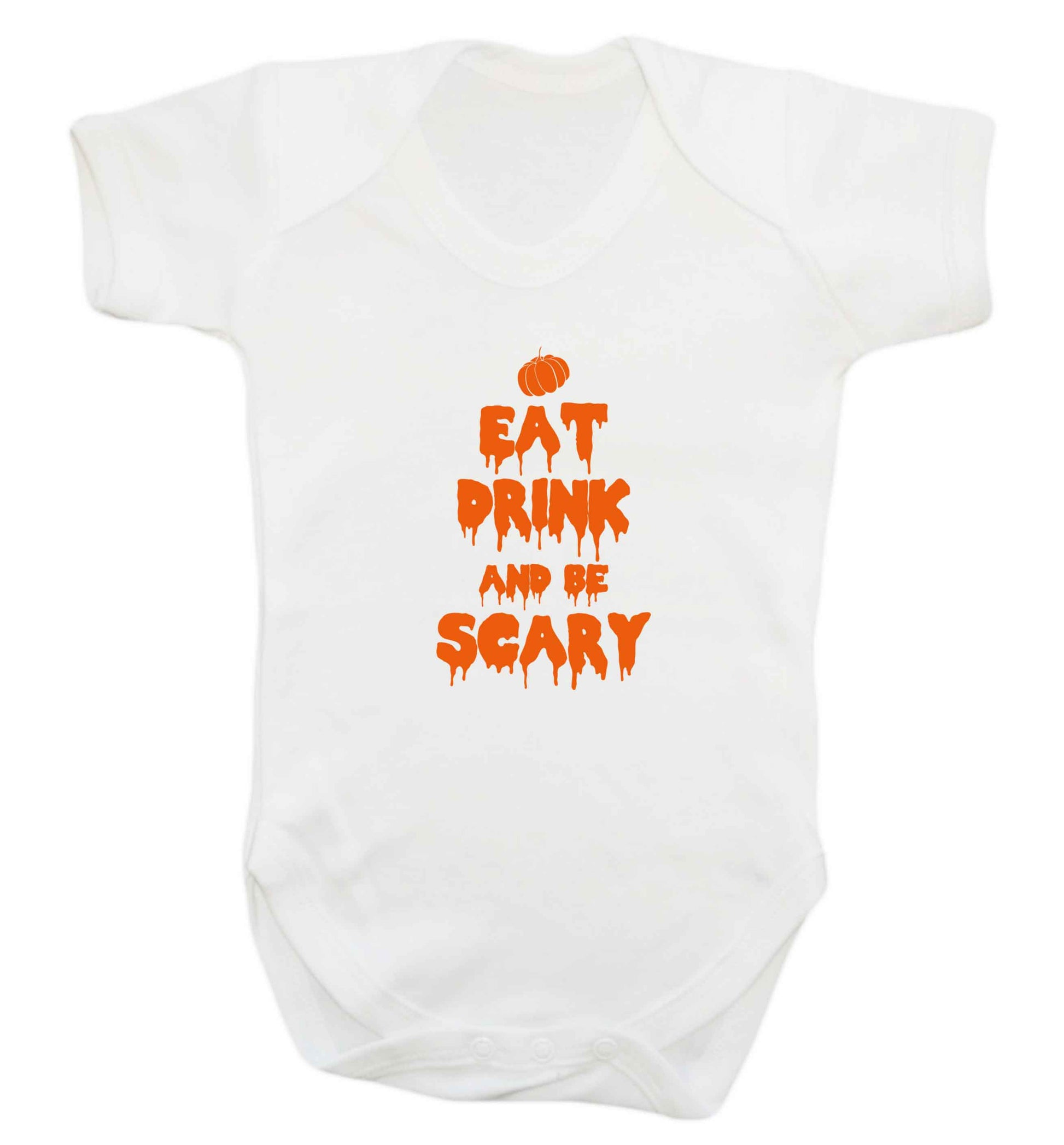 Eat drink and be scary baby vest white 18-24 months