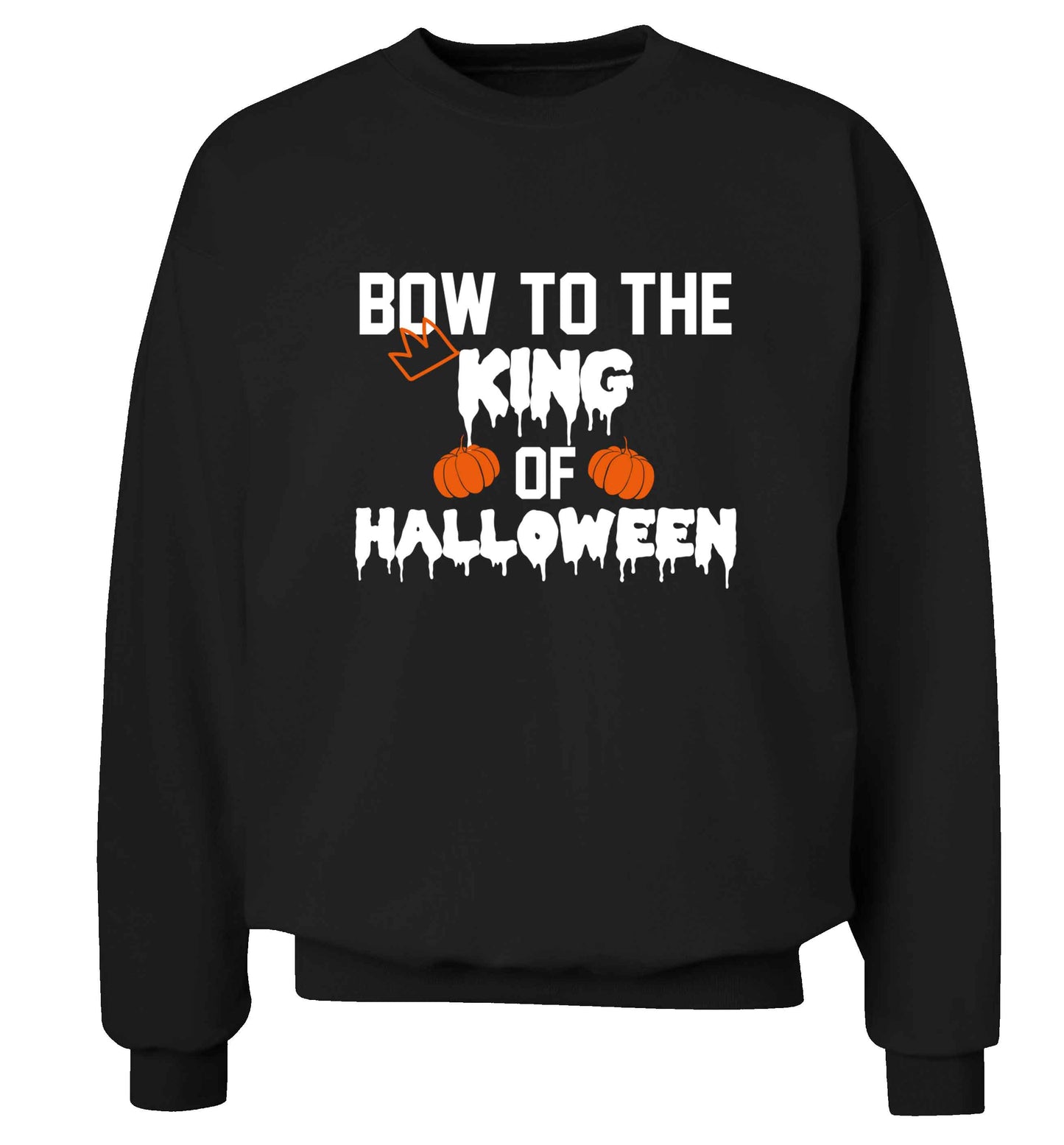 Bow to the King of halloween adult's unisex black sweater 2XL