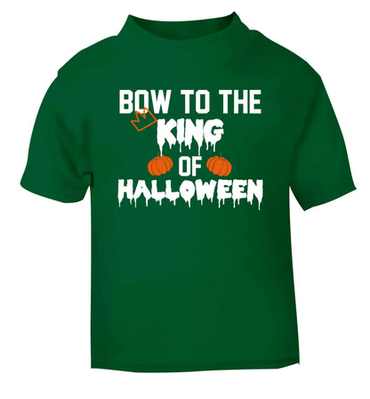 Bow to the King of halloween green baby toddler Tshirt 2 Years
