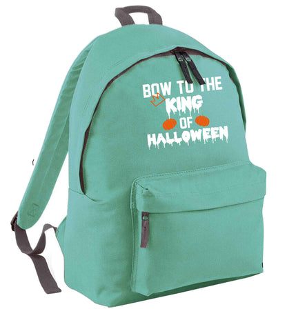 Bow to the King of halloween mint adults backpack