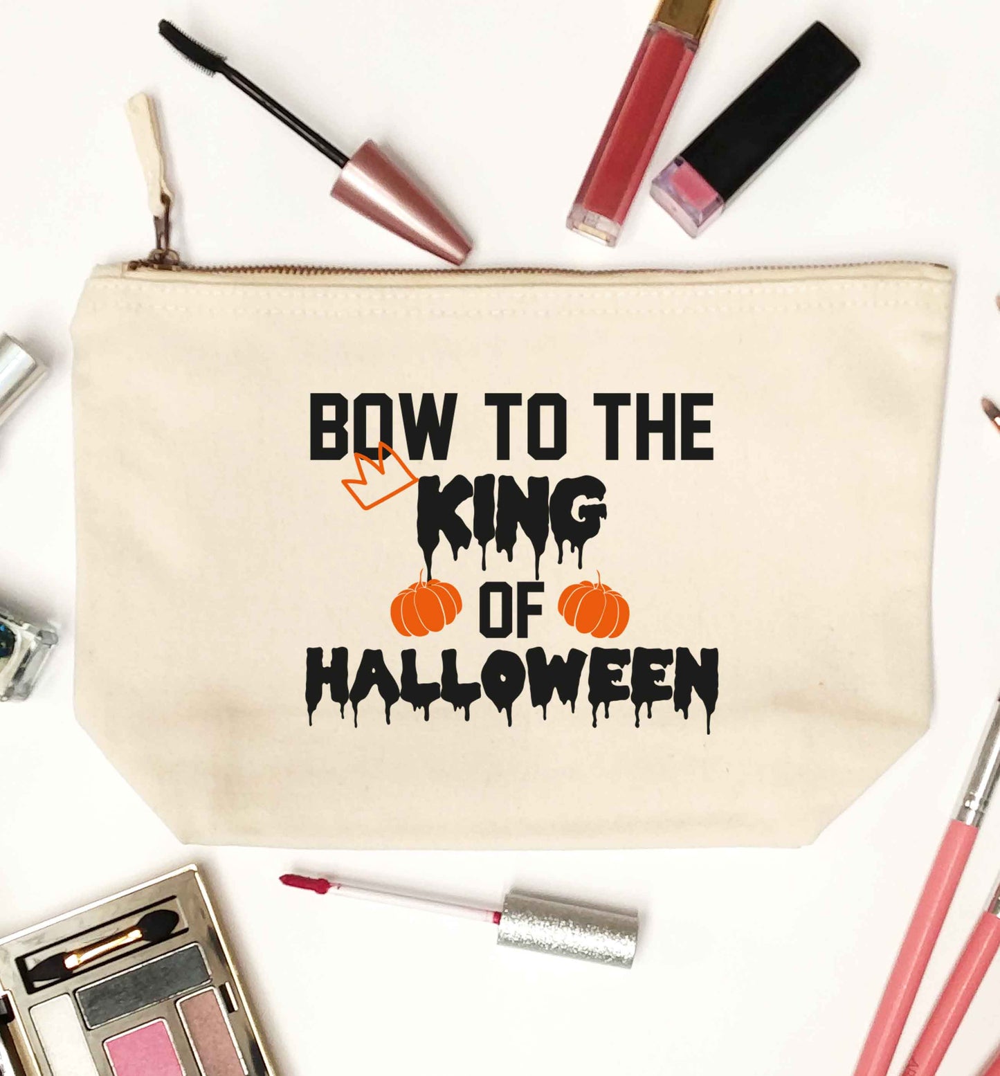 Bow to the King of halloween natural makeup bag