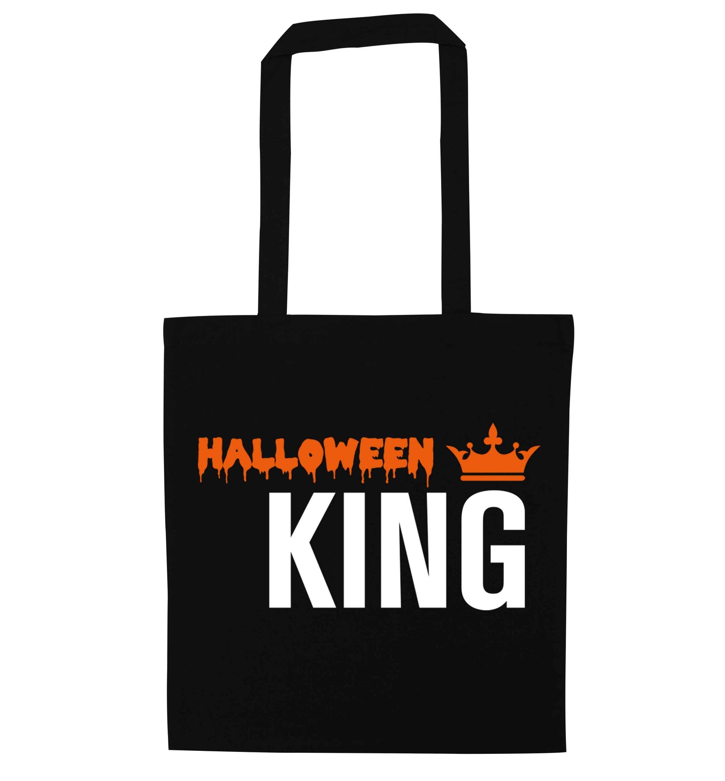 Halloween king black tote bag