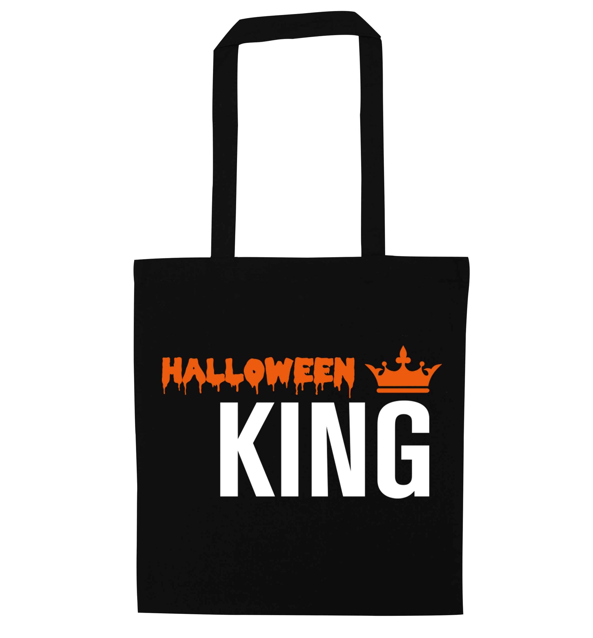 Halloween king black tote bag