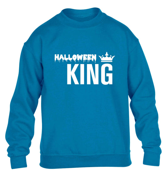 Halloween king children's blue sweater 12-13 Years