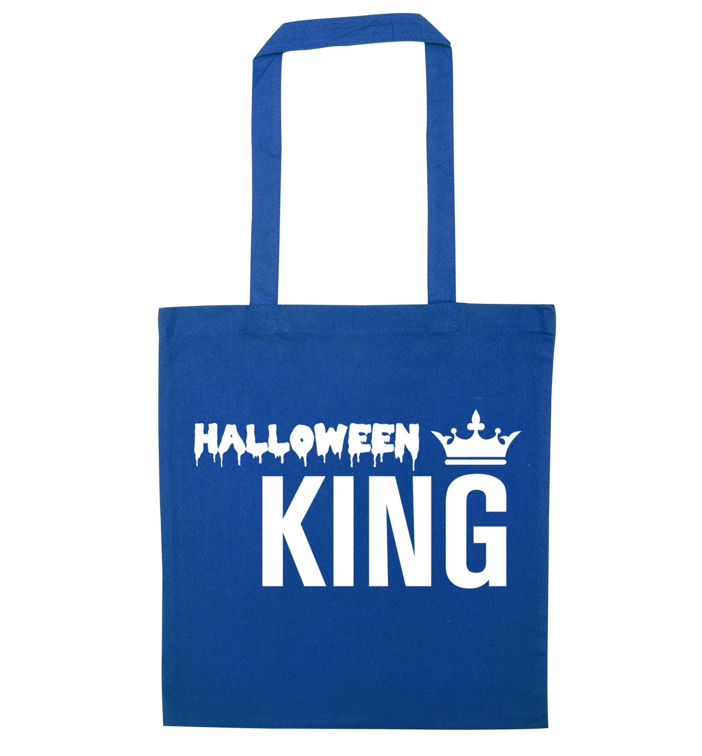 Halloween king blue tote bag