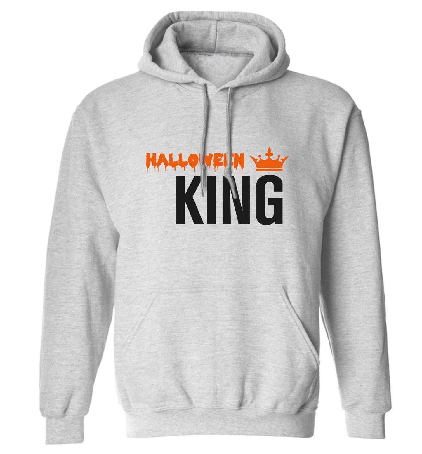 Halloween king adults unisex grey hoodie 2XL