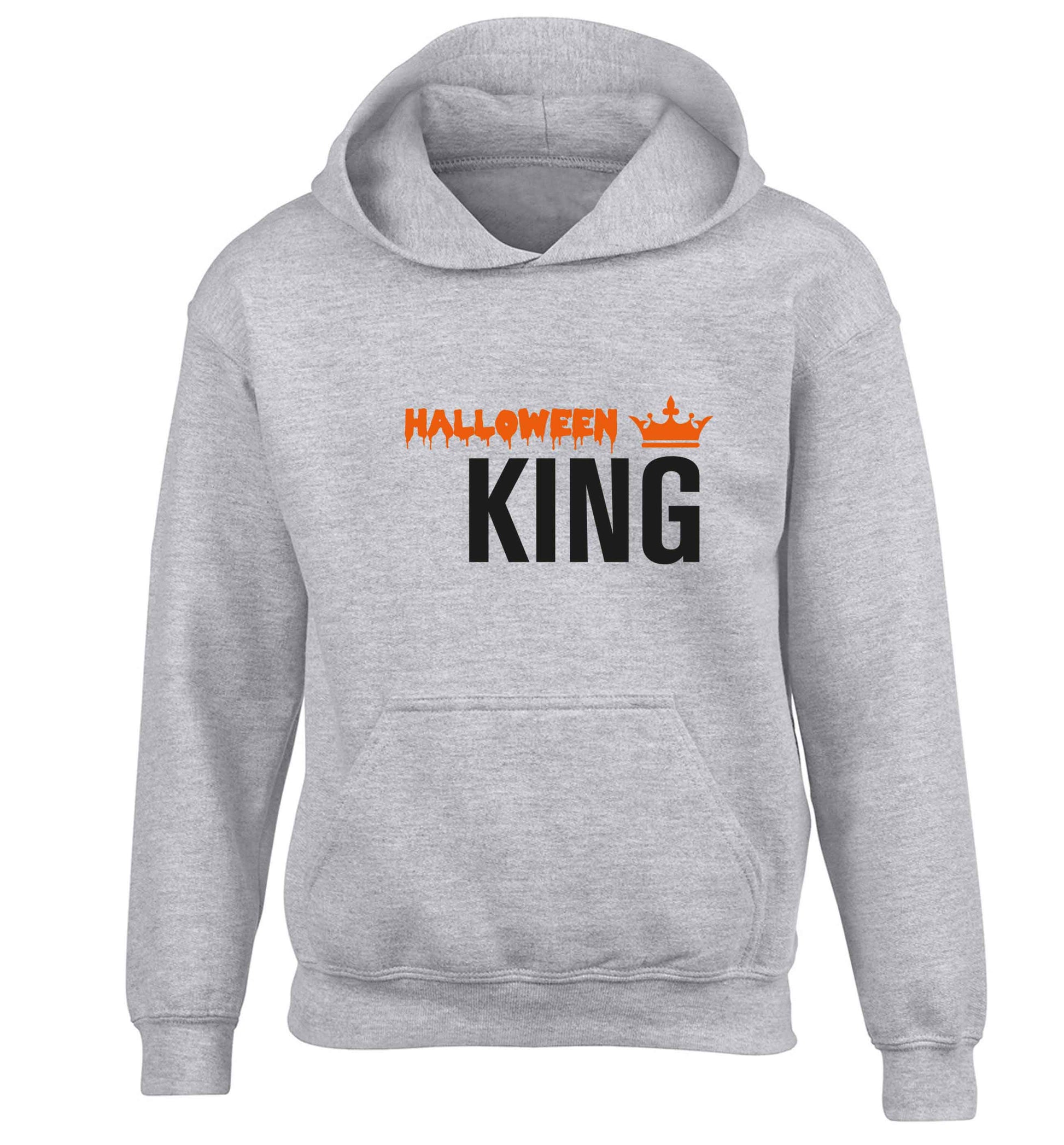 Halloween king children's grey hoodie 12-13 Years