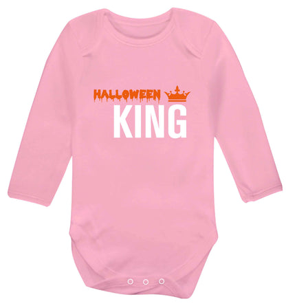 Halloween king baby vest long sleeved pale pink 6-12 months