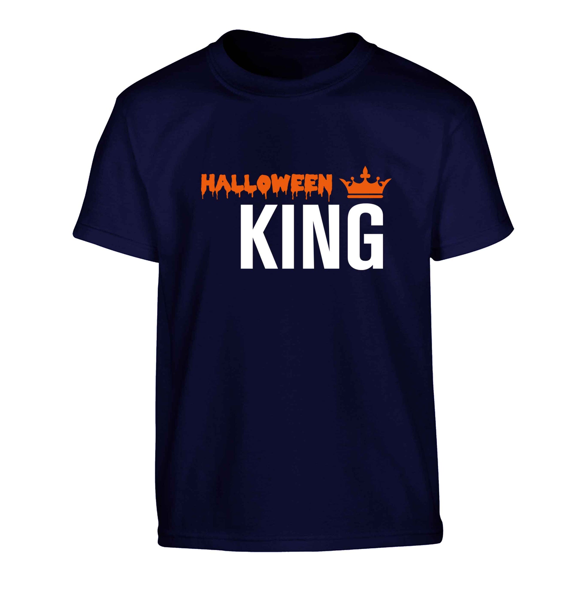 Halloween king Children's navy Tshirt 12-13 Years