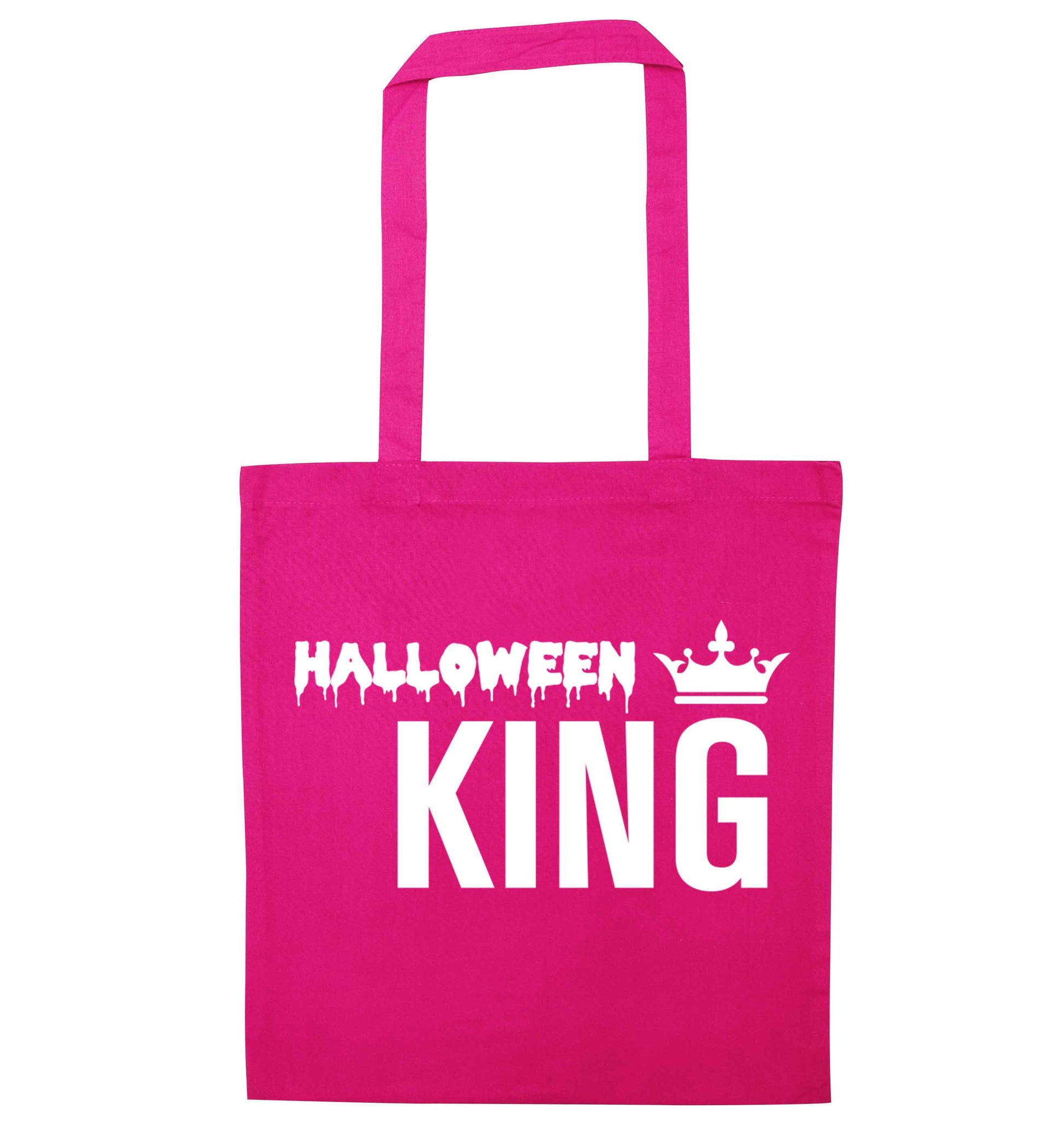 Halloween king pink tote bag