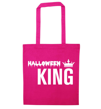 Halloween king pink tote bag