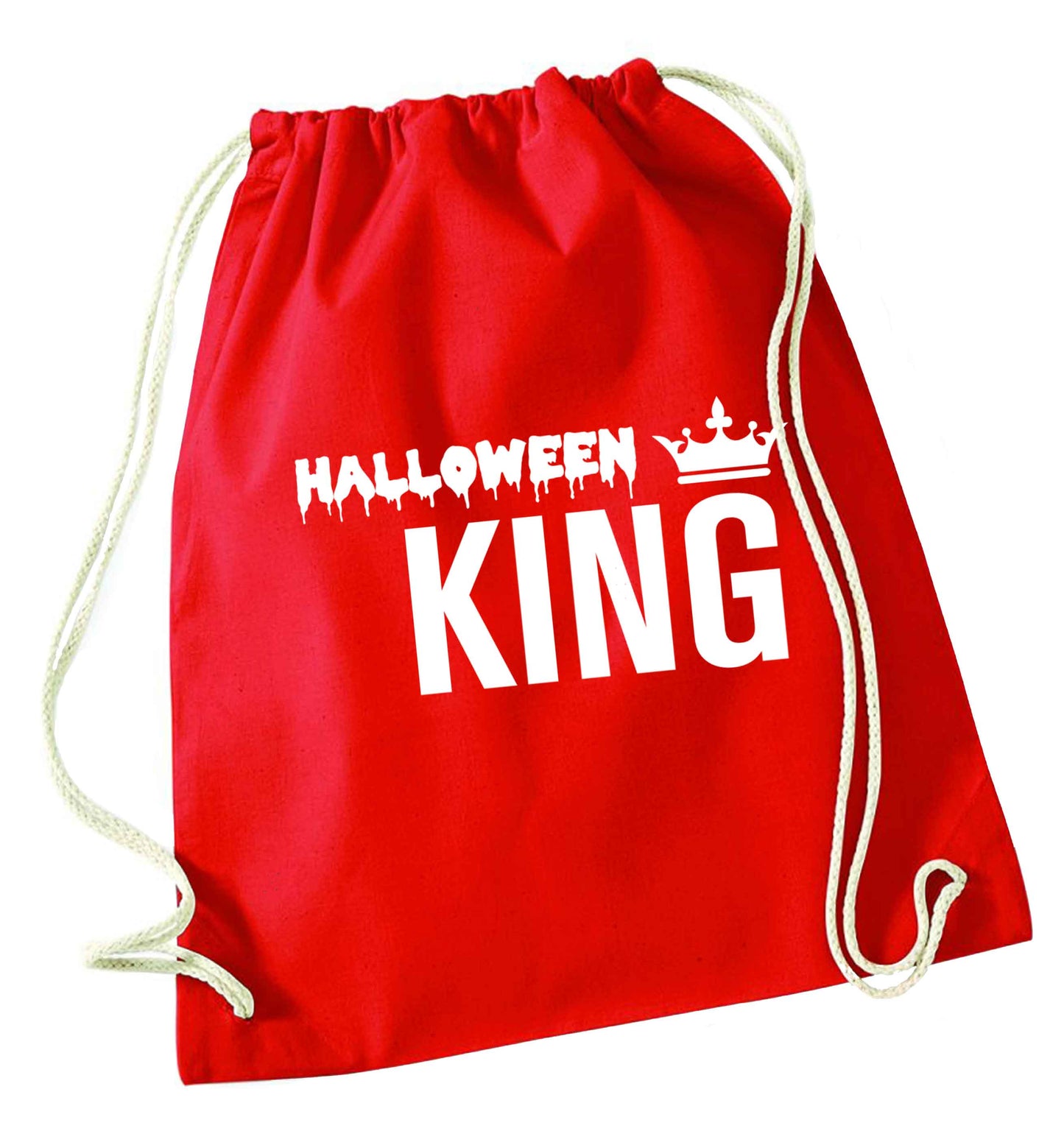 Halloween king red drawstring bag 
