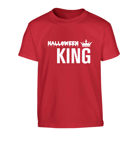 Halloween king Children's red Tshirt 12-13 Years