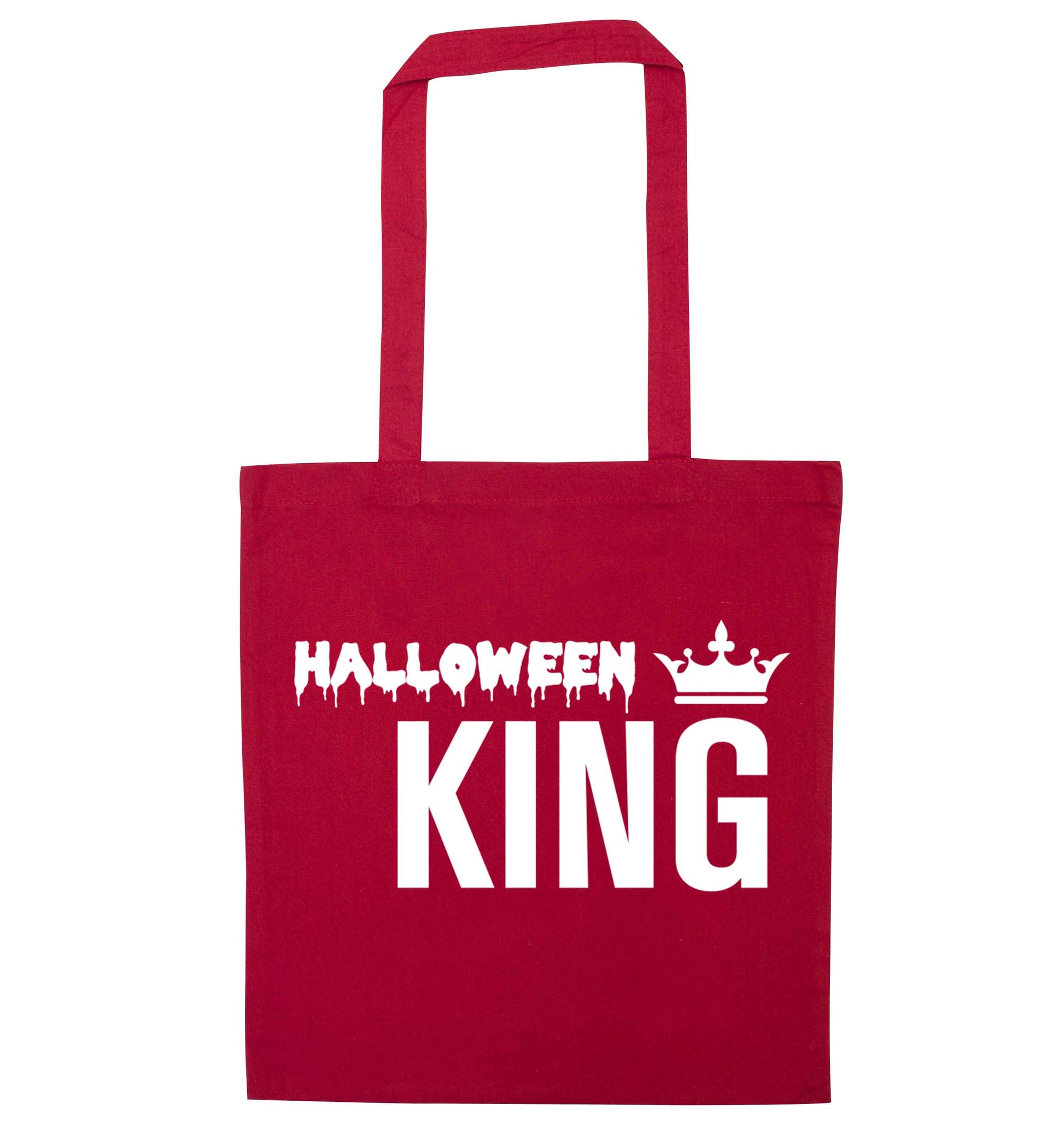 Halloween king red tote bag