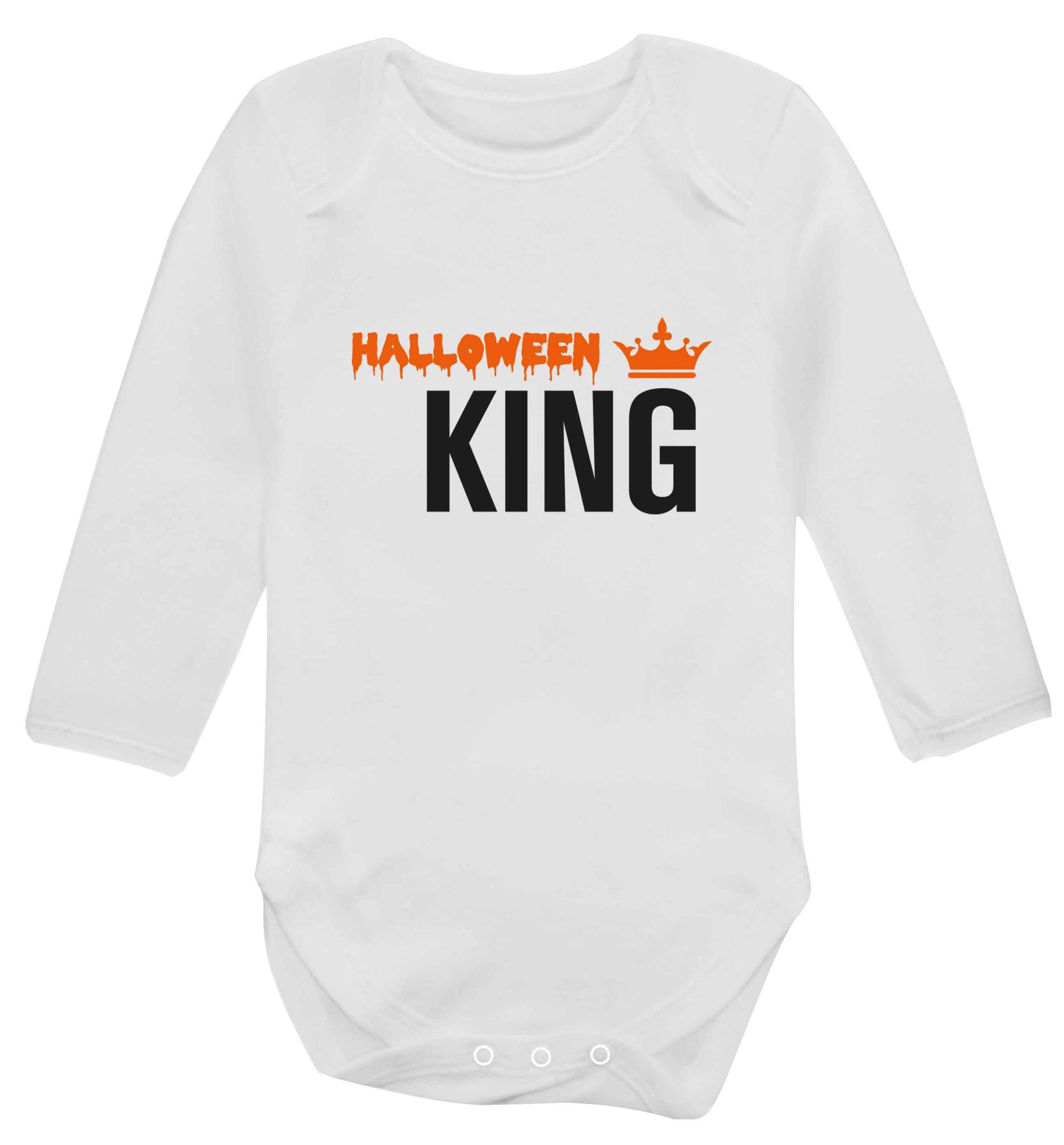 Halloween king baby vest long sleeved white 6-12 months