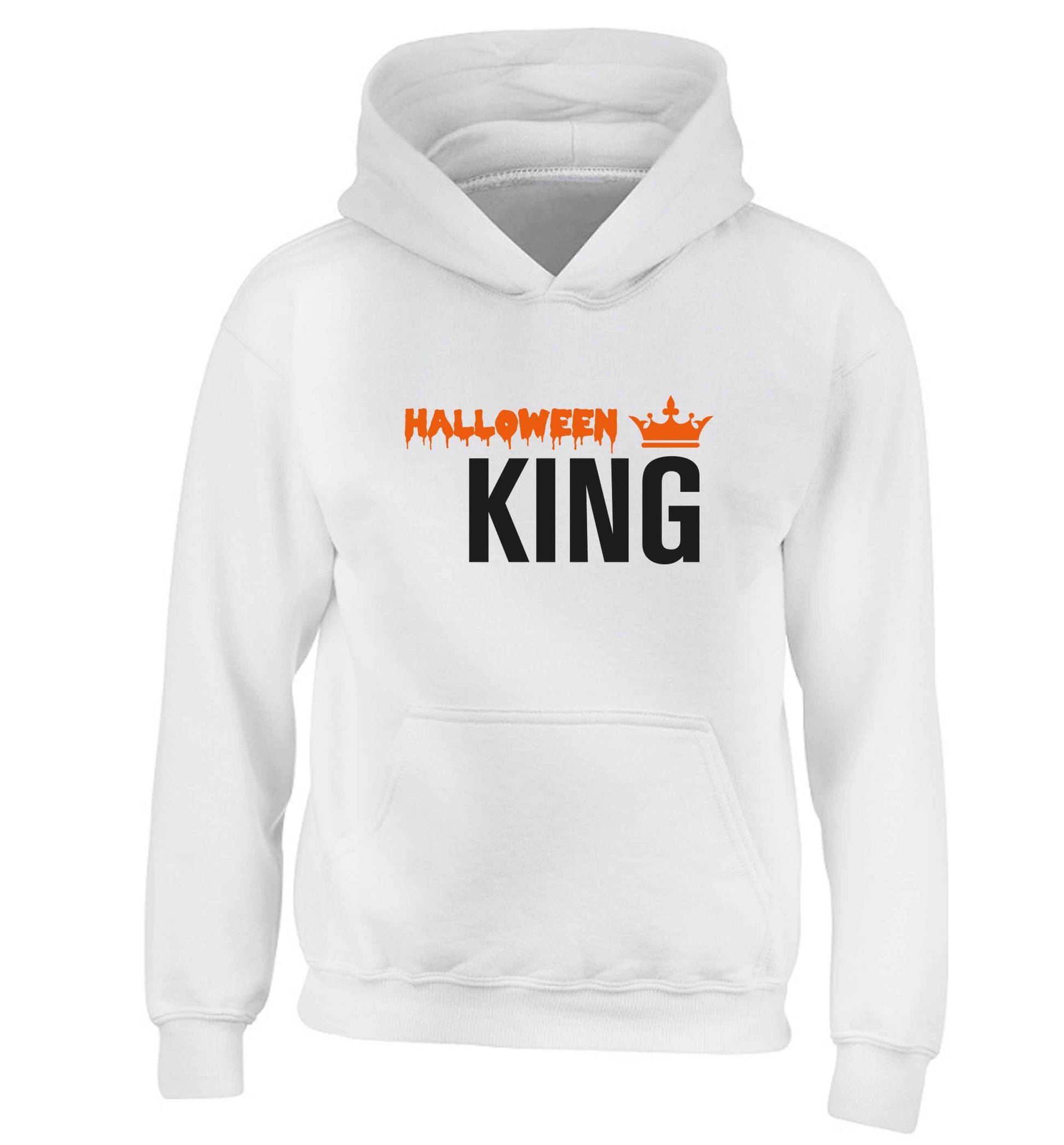 Halloween king children's white hoodie 12-13 Years