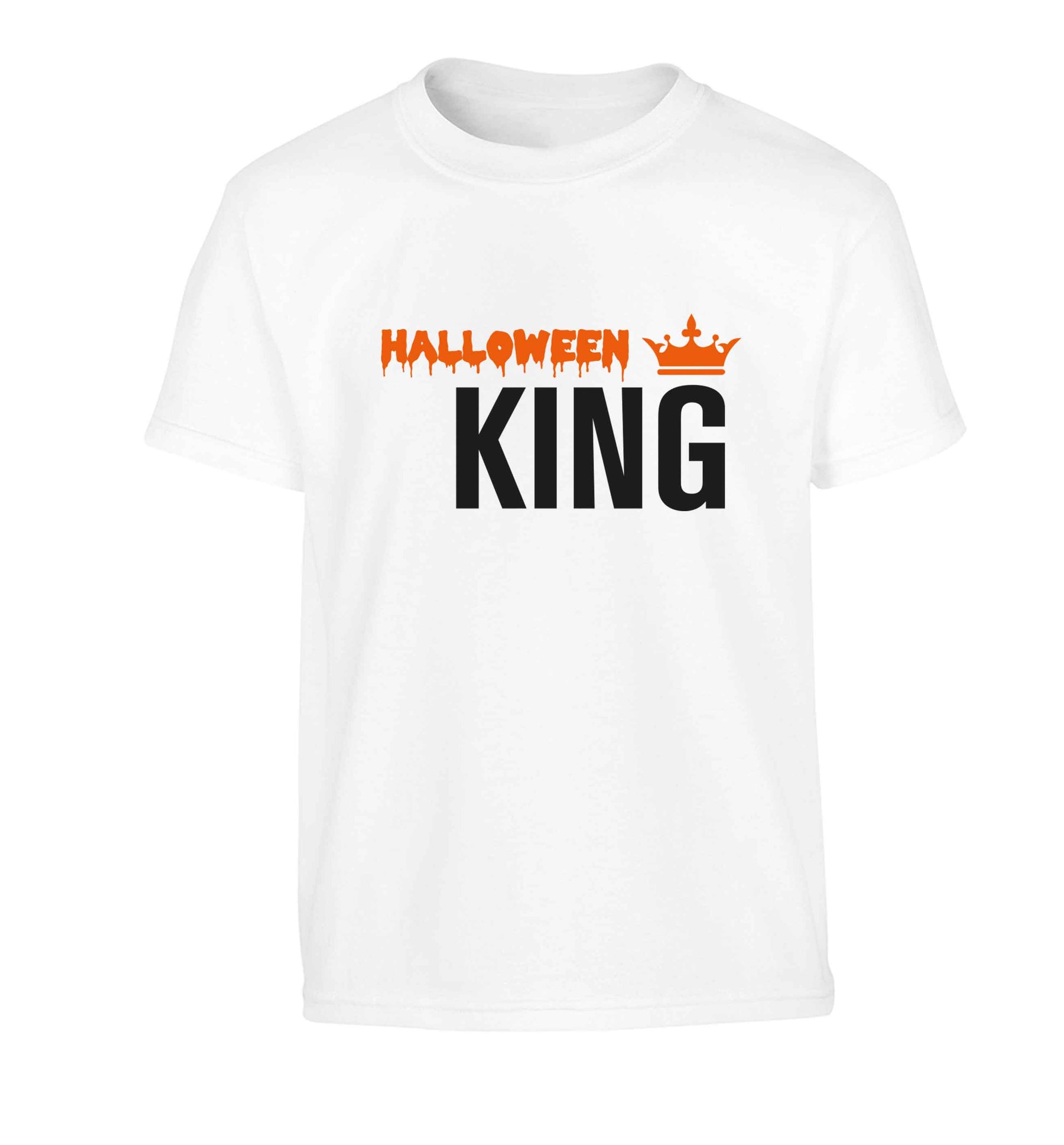 Halloween king Children's white Tshirt 12-13 Years