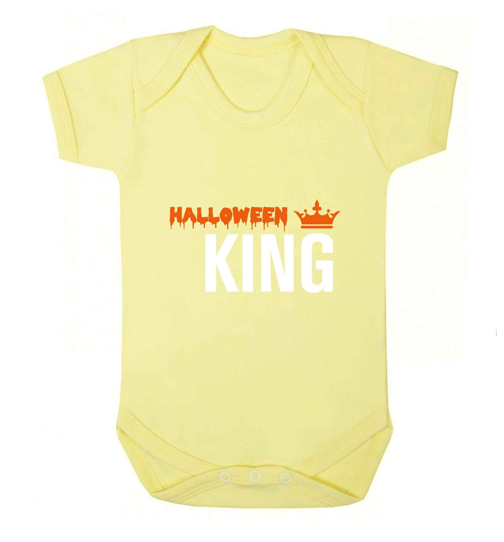 Halloween king baby vest pale yellow 18-24 months
