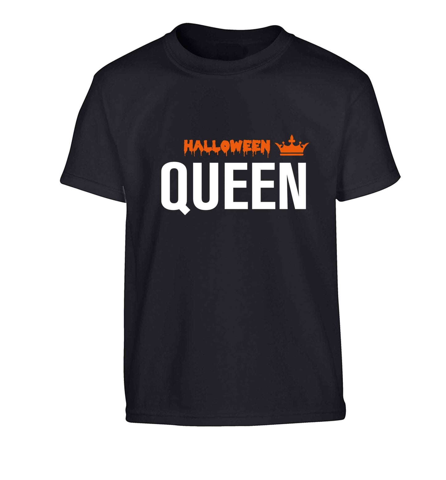 Halloween queen Children's black Tshirt 12-13 Years