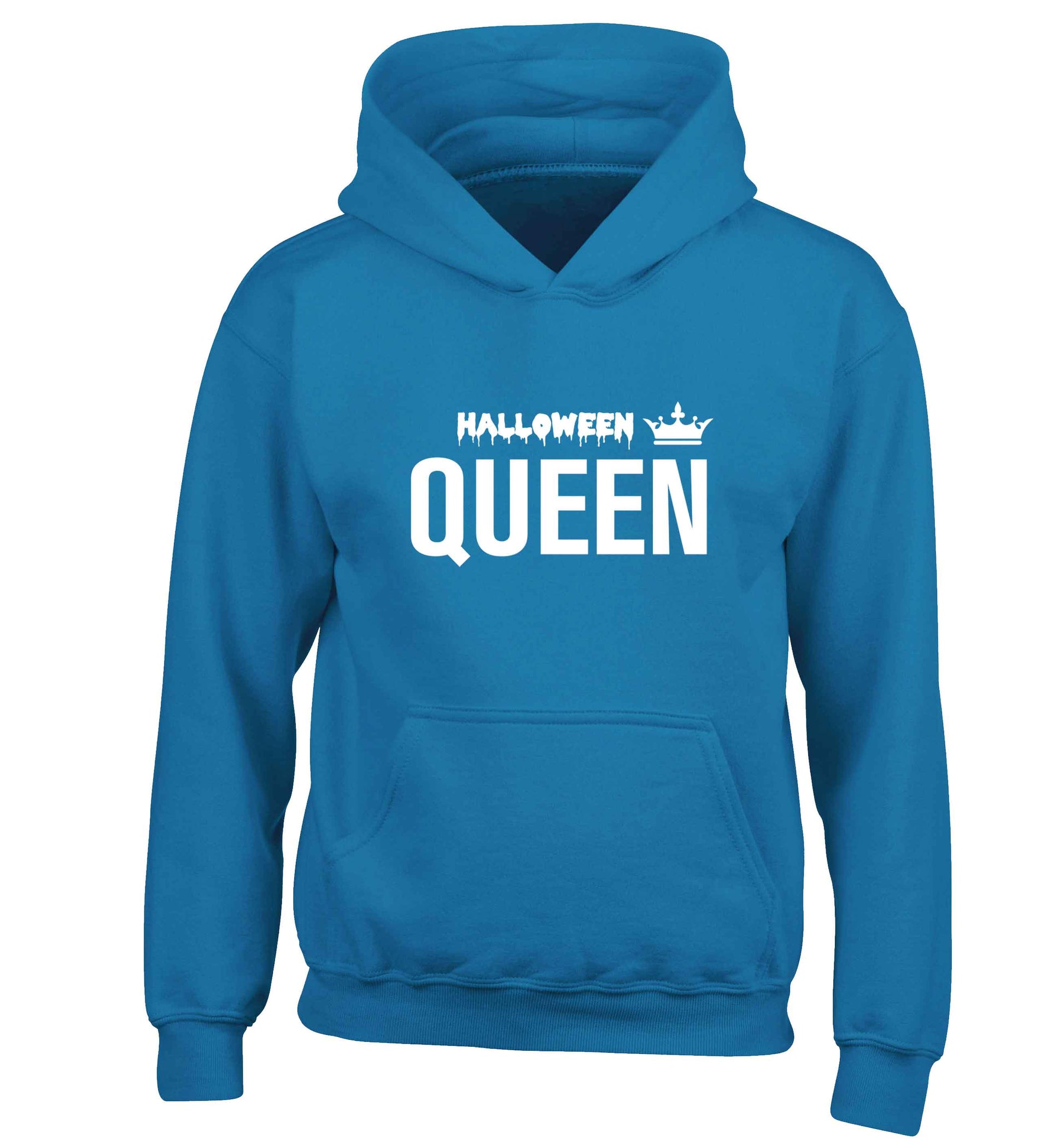 Halloween queen children's blue hoodie 12-13 Years
