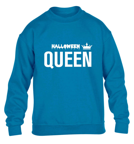 Halloween queen children's blue sweater 12-13 Years