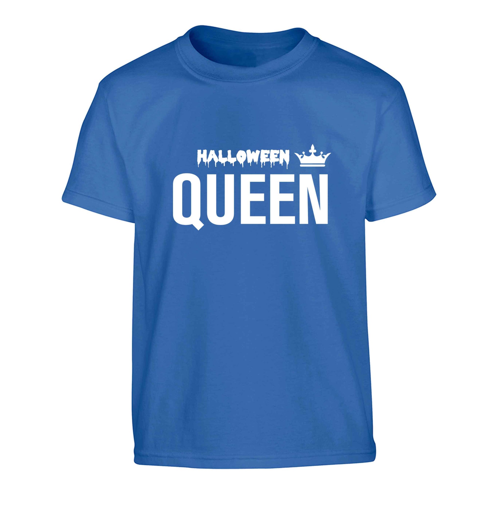 Halloween queen Children's blue Tshirt 12-13 Years