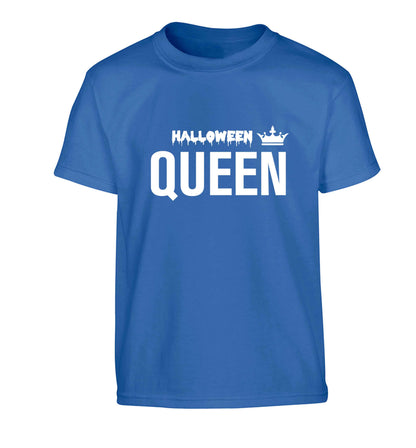 Halloween queen Children's blue Tshirt 12-13 Years