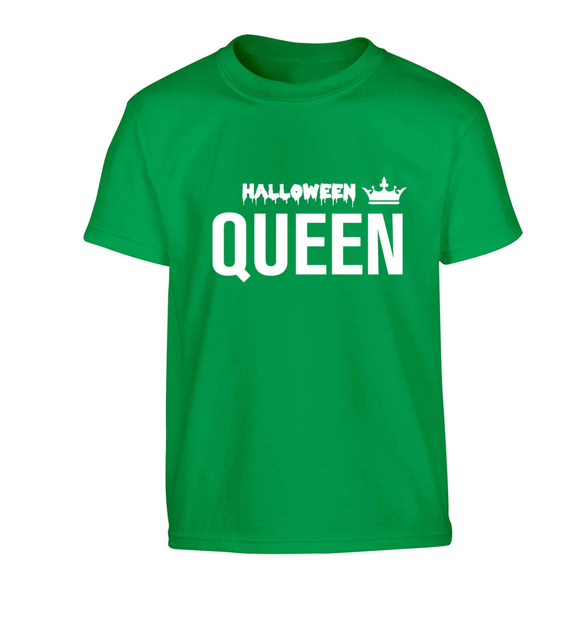 Halloween queen Children's green Tshirt 12-13 Years