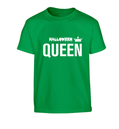 Halloween queen Children's green Tshirt 12-13 Years