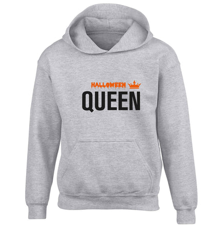 Halloween queen children's grey hoodie 12-13 Years