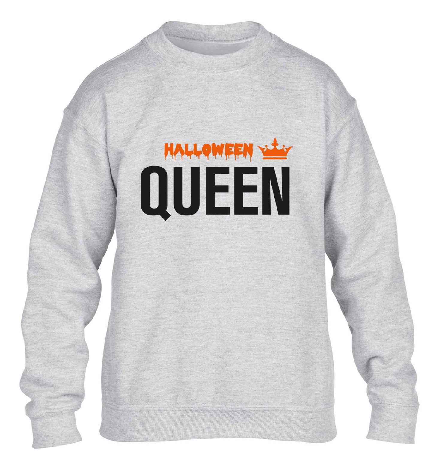 Halloween queen children's grey sweater 12-13 Years
