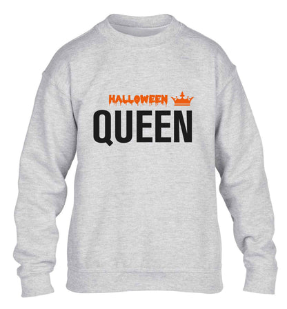Halloween queen children's grey sweater 12-13 Years