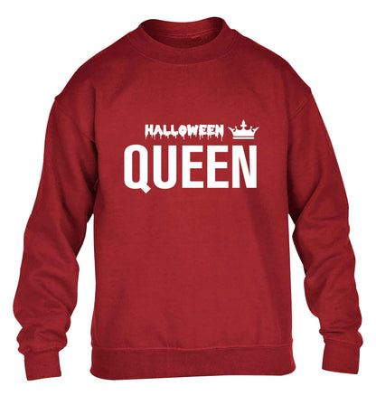 Halloween queen children's grey sweater 12-13 Years