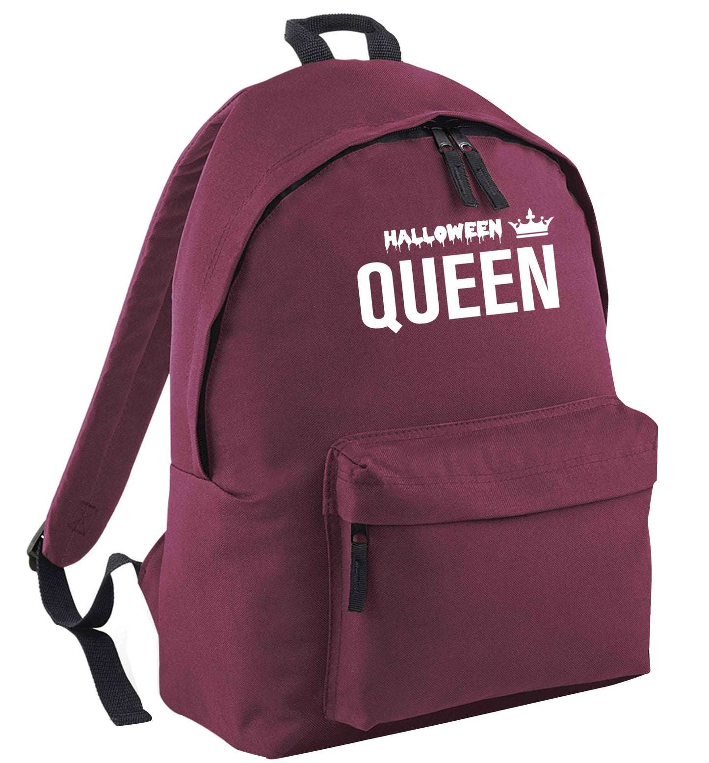 Halloween queen maroon adults backpack