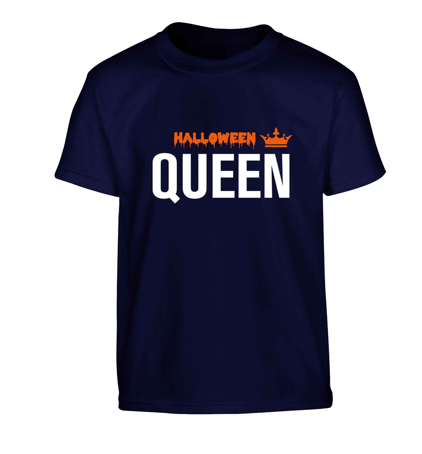 Halloween queen Children's navy Tshirt 12-13 Years
